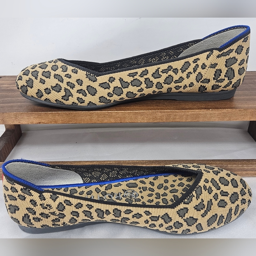 Rothy's Leopard Round Toe Ballet Women's 7